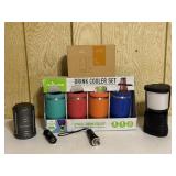 Lanterns, Flashlights & Drink Cooler Set