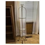 Metal & Glass 3-Tier Display Shelf