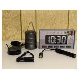 Alarm Clock, Flashlight & Amazon Echo Dot
