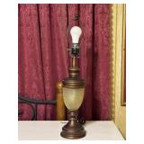 Metal & Glass Table Lamp