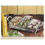 3-in-1 Deluxe Buffet Server & Warming Tray