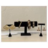 Brass, Copper & Silver Bangles and Earrings