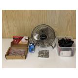Fan, Magnetic Hooks & Spring Clamps
