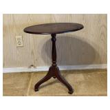 Wood Oval Side Table