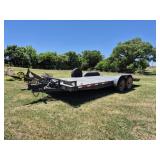 24' Flatbed Trailer with Warn Winch