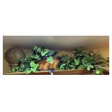 Ornate Faux Ivy Pot Finial Set