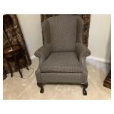 Houndstooth Wingback Accent Chair