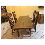 Oak Dining Table and 4 Chairs