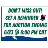 Set a Reminder! Auction Ends June 23
