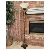 Floor Lamp with Frosted Glass White Shade