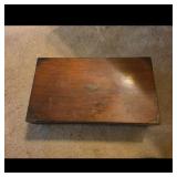 Wooden Writing Slope Box with Velvet Lining