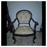 Accent Chair with Floral Upholstery