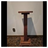 Wooden Pedestal Stand Display Table
