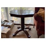 Antique Octagonal Pedestal Table