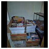 Assorted Books and Bookshelf