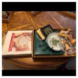 Christmas Cookie Plate, Angel Figurines, & Ornamen