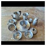 Creative Plaything Aluminum Tea Set