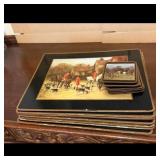 Hunting Scene Placemats and Coasters