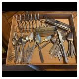 Silver Plated Cutlery  with Toast Rack and Holder