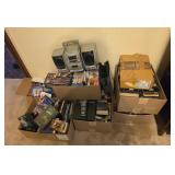 DVD and VHS Movie Collection  with Boombox