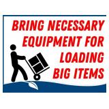 Bring Helpers and Supplies