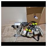 Compact Pedal Exerciser with Dumbbells and Bag
