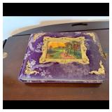 Antique Purple Velvet Photo Album