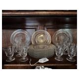Crystal Glassware - Plates and Glasses