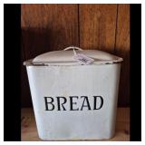 Enamel Bread Box Container