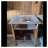 Wooden Desk & Shelf