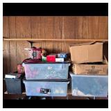 Storage Totes & Boxes with Holiday Decor & Lights
