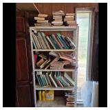 Asst Books and Storage Shelf