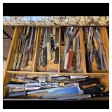 Assorted Kitchen Knives and Utensils