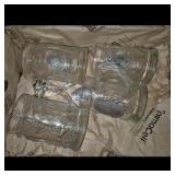 Glass Beer Mugs with Metal Inserts "The Fairway"