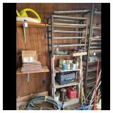 Asst Garage Storage Shelving and Contents