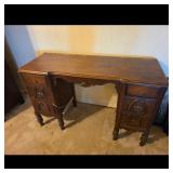 Wooden Writing Desk with Drawers