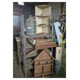 Glass Water Jug, Metal Shelf & Trinket Shelves