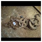 Yale Chain Hoist Pulley System with Chain