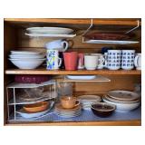 Assorted Ceramic Mugs, Bowls, and Plates