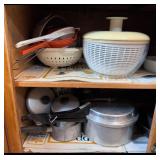 Salad Spinner and Assorted Cookware