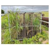 Heavy-Duty Metal Cage with Wheels