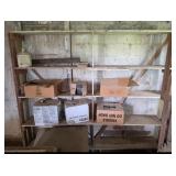 Wood Shelves with Books & Water Crock