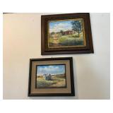 Two Framed Oil Paintings by Lois Powell