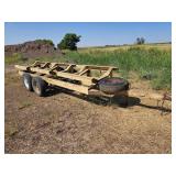 Bumper Hitch 3-Bale Hay Trailer with Spare
