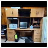 Computer Desk with Hutch