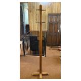 68" Wooden Coat Rack