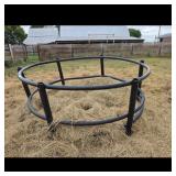 Black Poly Round Hay Bale Feeder