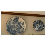 Blue and White Porcelain Decorative Plates