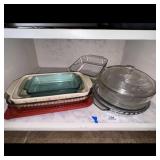 Assorted Glass Bakeware, Pyrex