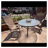 Outdoor Patio Table, Two Chairs